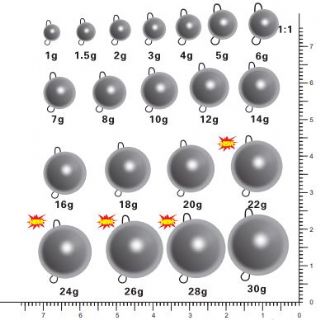 Vike Tungsten Cheburashka Sinker Weights - 